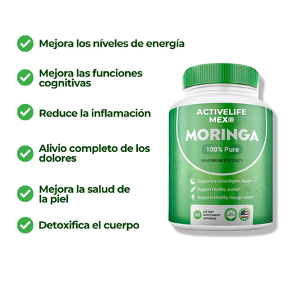 ActiveLife® Moringa Anti-Envejecimiento en Cápsulas