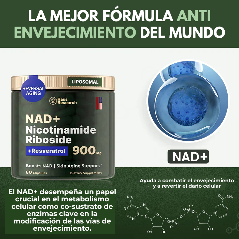 ActiveLife® NAD+ de Alta Pureza Anti-Envejecimiento